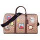 【COACH】コーチ スヌーピー バッグ ピーナッツ コラボ ボストンバッグ コーティングキャンバス レザー シグネチャー ベンチュラー ワッペン パッチ  2way ショルダー ボストンバッグ タンマルチ〔日本未発売〕