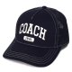 【COACH】コーチ 帽子 キャップ シグネチャー コットン メッシュ ロゴ エンブロイダード トラッカー ハット ブラック M/L〔日本未発売〕