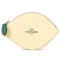 【COACH】コーチ コインケース レザー レモン フルーツ モチーフ ジップ コインポーチ 小銭入れ ムーンライト〔日本未発売〕