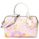 【COACH】コーチ バッグ コーティングキャンバス レザー シグネチャー 花柄 フラワー ローワン サッチェル 2WAY ボストン ショルダー ハンドバッグ サンドマルチ〔日本未発売〕