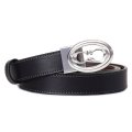 【COACH】コーチ ベルト レザー シグネチャー バックル リバーシブル カット トゥ サイズ スキニー スリム 25mm ベルト ブラックメイプル〔日本未発売〕