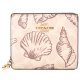 【COACH】コーチ 財布 コーティングキャンバス レザー シグネチャー シェル 貝殻 プリント コンパクト スナップ ウォレット 二つ折り財布 サンドマルチ（日本未発売）