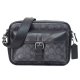 【COACH】コーチ メンズ バッグ コーティングキャンバス レザー シグネチャー ワーナー クロスボディ 2WAY 斜め掛け クラッチ ショルダーバッグ チャコール×ブラック〔日本未発売〕