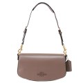 【COACH】コーチ バッグ レザー フラップ カーフ アンドレア ロゴ 3WAY クラッチ ショルダー ハンドバッグ ダークストーン（日本未発売）