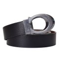 【COACH】コーチ メンズ ベルト レザー シグネチャー バックル リバーシブル カット トゥ サイズ ベルト 38mm ブラック×ダークサドル〔日本未発売〕