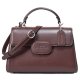 【COACH】コーチ バッグ レザー エライザ ロゴ トップ ハンドル サッチェル クロスボディ 2WAY ショルダー ハンドバッグ メイプル（日本未発売）