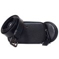 【COACH】コーチ バッグ ポーチ付き ぺブルレザー ベルトバッグ 2WAY ワンショルダー クラッチ バックパック ウエスト ボディバッグ ブラック〔日本未発売〕