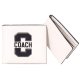 【COACH】コーチ 財布 メンズ ぺブルレザー バーシティ ロゴ コンパクト カードケース付き 2点セット 二つ折り財布 チャーク×ブラック（日本未発売）
