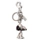 【COACH】コーチ スヌーピー キーホルダー プレーテッドメタル ピーナッツ コラボ バッグチャーム キーリング キーホルダー シルバー（日本未発売）