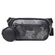 【COACH】コーチ ボディバッグ コーティングキャンバス レザー シグネチャー カモフラ 迷彩柄 エリアス コインケース付き ベルトバッグ 2way ワンショルダー バックパック ウエストバッグ グレーマルチ（日本未発売）