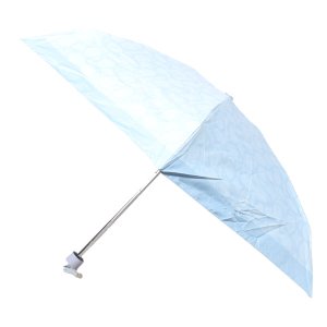 画像1: 【COACH】コーチ 傘 シグネチャー UVカット99% 晴雨兼用 日傘 ミニ アンブレラ 折りたたみ傘 アイスブルー（日本未発売）