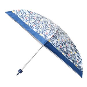 画像1: 【COACH】コーチ 傘 花柄 フラワー フローラル プリント UVカット99% 晴雨兼用 日傘 ミニ アンブレラ 折りたたみ傘 ディープブルーマルチ（日本未発売）