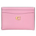 【COACH】コーチ カードケース レザー エッセンシャル C ロゴ カードケース スリム パスケース 定期入れ 名刺入れ トゥルーピンク（日本未発売）