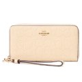 【COACH】コーチ 長財布 ぺブルレザー シグネチャー 型押し リストレット ロング ジップ アラウンド 長財布 オート（日本未発売）