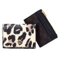 【COACH】コーチ 財布 レオパード ヒョウ柄 カードケース付き コーティングキャンバス レザー シグネチャー ウォレット コンパクト 三つ折り財布 ウォルナット×レオパードマルチ（日本未発売）
