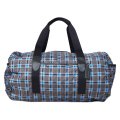 【COACH】コーチ バッグ エコバッグ 折り畳み レザー チェック柄 パッカブル ジムバッグ ショルダー ボストンバッグ グレーマルチ〔日本未発売〕