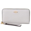 【COACH】コーチ 長財布 ぺブルドレザー ロゴ リストレット ロング ジップ アラウンド 長財布 ダヴグレー C4451（日本未発売）