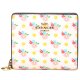 【COACH】コーチ 財布 二つ折り 花柄 レザー フローラル スナップ ミニ コンパクト ウォレット 財布 チャークマルチ（日本未発売）
