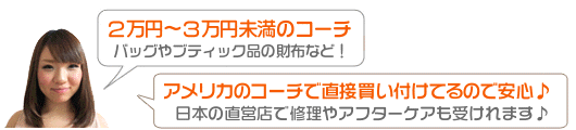 2万円〜3万円未満のコーチ一覧