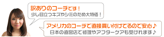 訳ありのコーチ一覧