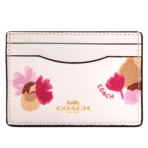 画像: 【COACH】コーチ フローラル 花柄 カードケース 名刺入れ チャーク（日本未発売）