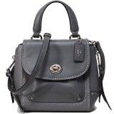 画像: 【COACH】コーチ スムースレザー バッファローエンボスレザー スエード  ターンロック 3WAY ミニ FAYE ショルダー ハンドバッグ  バックパック ヘザーグレー（日本未発売）