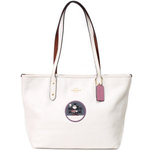 同梱不可 COACH 黒 コーチ ミニーマウストートバッグ レディース