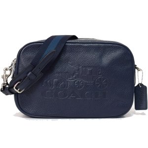 画像: 【COACH】コーチ ペブルレザー ジェス  ダブルジップ クロスボディ 2way クラッチ ショルダーバッグ ミッドナイト（日本未発売）