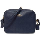 画像: 【COACH】コーチ パーフォレーテッドレザー シグネチャー パンチング ミニ カメラバッグ クロスボディー ショルダーバッグ ミッドナイト（日本未発売）