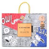 画像: 【COACH】コーチ ピーナッツ コラボ スヌーピー プリント 純正紙袋 ショップバッグ マルチ（送料無料）