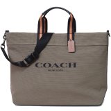 画像: 【COACH】コーチ キャンバス カーフレザー トート 43 ロゴ 2WAY クロスボディ 斜め掛け ショルダー トートバッグ モス〔日本未発売〕