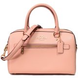 画像: 【COACH】コーチ クロスグレインレザー ローワン サッチェル 2WAY ボストン ショルダー ハンドバッグ フェイディドブラッシュ〔日本未発売〕