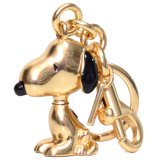 画像: 【COACH】コーチ キーホルダー プレーテッドメタル ピーナッツ コラボ スヌーピー バッグチャーム キーリング キーホルダー ゴールド（日本未発売）