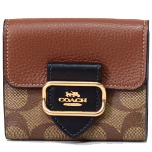 COACH】コーチ コーティングキャンバス スムースレザー シグネチャー