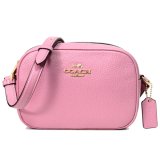 画像: 【COACH】コーチ ぺブルレザー ミニ ジェイミー カメラバッグ クロスボディー ショルダーバッグ トゥルーピンク（日本未発売）