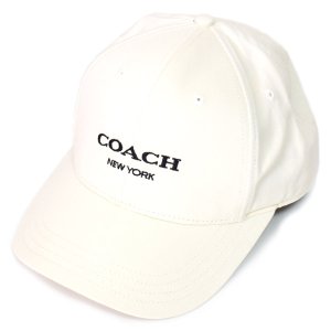 画像: 【COACH】コーチ コットン シグネチャー ベースボール ハット ワンポイント ロゴ キャップ 帽子 チャーク〔日本未発売〕