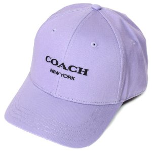 画像: 【COACH】コーチ コットン シグネチャー ベースボール ハット ワンポイント ロゴ キャップ 帽子 ライトバイオレット〔日本未発売〕