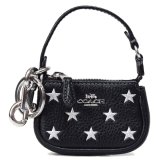 画像: 【COACH】コーチ キーホルダー バッグ ラメ 星 スター レザー ミニ ノリータバッグ ミニ ポーチ 小物入れ キーホルダー バッグチャーム ブラックマルチ（日本未発売）