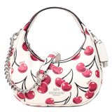 画像: 【COACH】コーチ バッグ さくらんぼ レザー チェリー カルメン ミニ ロゴ 2way チェーン クロスボディ 斜め掛け ショルダーバッグ ハンドバッグ チャークマルチ（日本未発売）