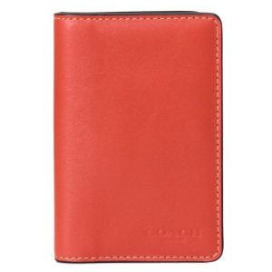 画像: 【COACH】コーチ カードケース レザー ロゴ カード入れ カードホルダー ウォレット 二つ折り ID パスケース 定期入れ ディープオレンジ（日本未発売）