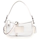 画像: 【COACH】コーチ バッグ スケルトン シースルー PVC レザー クリア スウィンガー ターンロック 2way クロスボディ 斜め掛け ショルダー ハンドバッグ チャーク（日本未発売）
