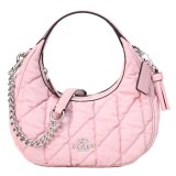 画像: 【COACH】コーチ バッグ 三日月型 デニム レザー キルティング カルメン ミニ ロゴ 2way チェーン クロスボディ 斜め掛け ショルダーバッグ ハンドバッグ バレリーナ×カーネーション（日本未発売）