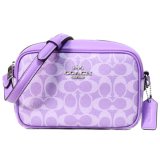 画像: 【COACH】コーチ バッグ コーティングキャンバス レザー シグネチャー ジェイミー ミニ カメラバッグ クロスボディー ショルダーバッグ アイリス（日本未発売）