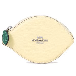 画像: 【COACH】コーチ コインケース レザー レモン フルーツ モチーフ ジップ コインポーチ 小銭入れ ムーンライト〔日本未発売〕