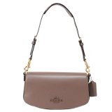 画像: 【COACH】コーチ バッグ レザー フラップ カーフ アンドレア ロゴ 3WAY クラッチ ショルダー ハンドバッグ ダークストーン（日本未発売）