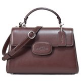 画像: 【COACH】コーチ バッグ レザー エライザ ロゴ トップ ハンドル サッチェル クロスボディ 2WAY ショルダー ハンドバッグ メイプル（日本未発売）