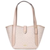 画像: 【COACH】コーチ バッグ キャンバス レザー シグネチャー ターンロック ハドリー ロゴ トートバッグ ダークナチュラルマルチ〔日本未発売〕