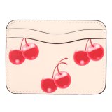 画像: 【COACH】コーチ カードケース Coachtopia さくらんぼ レザー チェリー ロゴ スリム パスケース カードケース 定期入れ 名刺入れ マルチ（日本未発売）