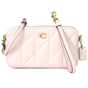 COACH】コーチ ぺブルレザー キャンティーン ロゴ 丸型 ダブルジップ