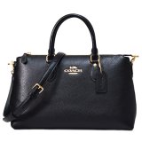 画像: 【COACH】コーチ バッグ レザー ジョージア サッチェル ロゴ 2WAY ボストン ショルダー ハンドバッグ ブラック〔日本未発売〕